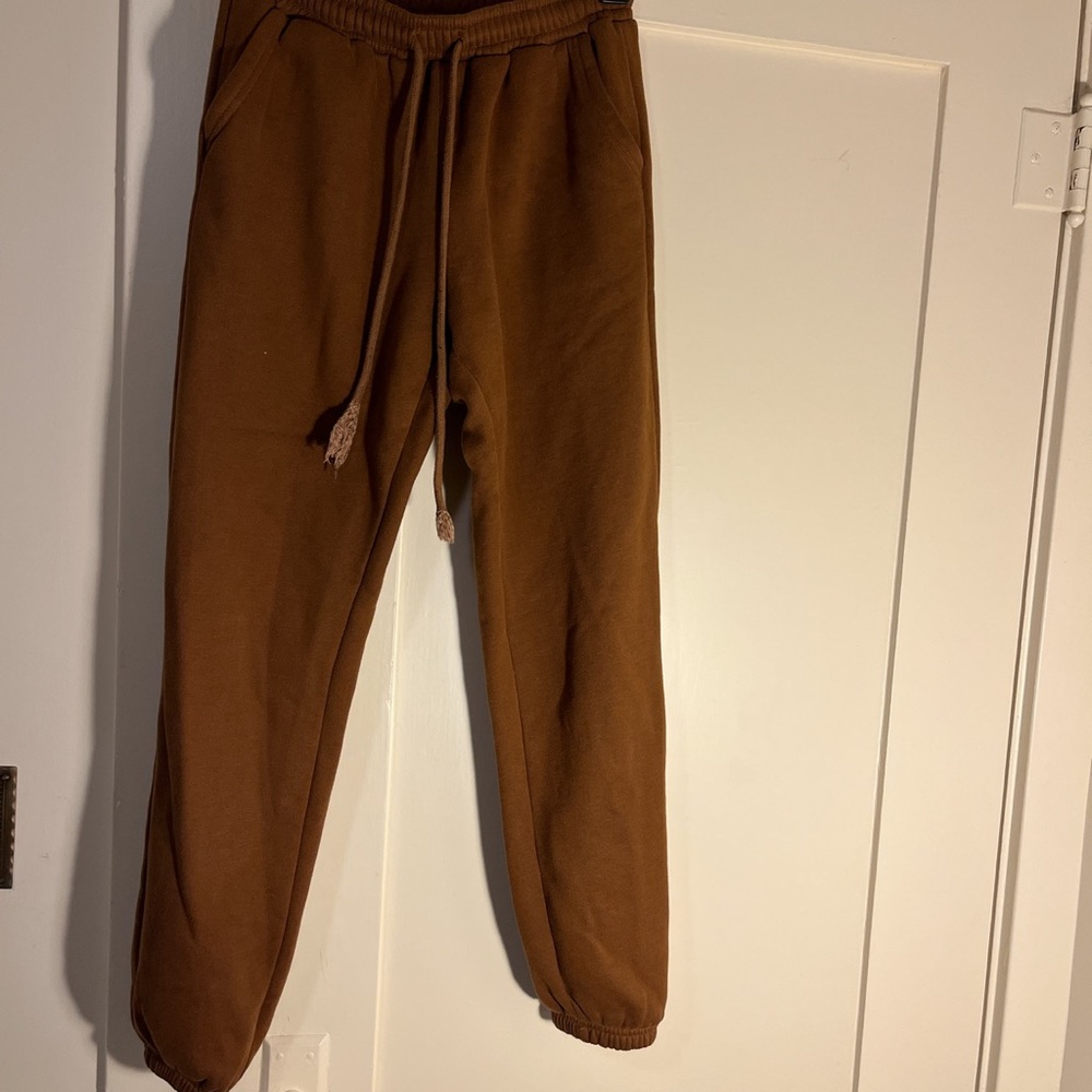 Brown sweatpants